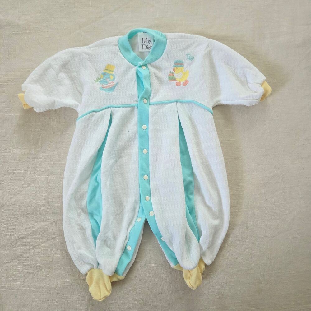 Vintage Dior Animals Footed Bodysuit 0-3 months